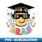 Groovy Kindergarten Graduate Happy Face Graduation 2024 Grad Gift For Boys Girls Kids - Instant PNG Sublimation Download