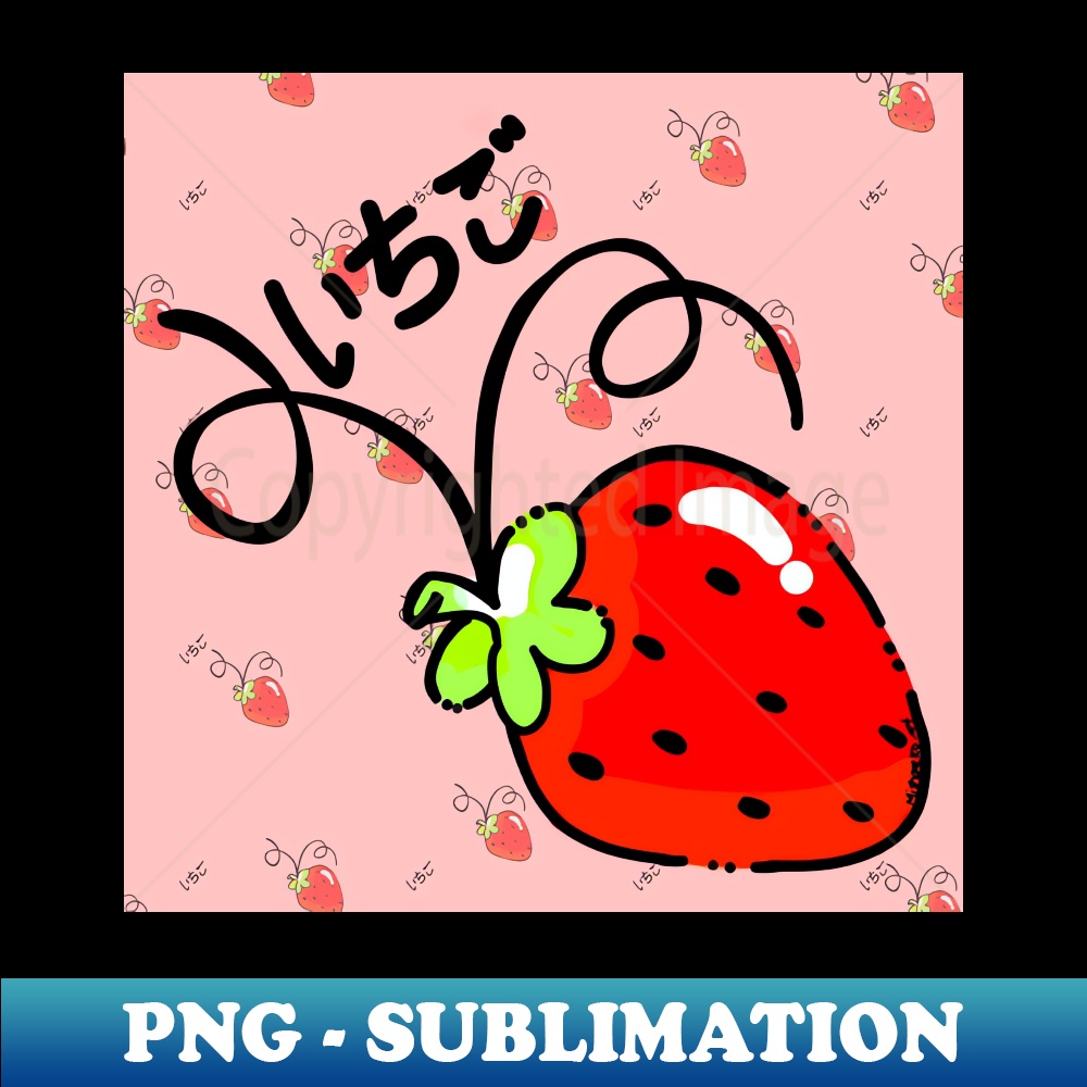 Ichigo Strawberry - Vintage Sublimation PNG Download