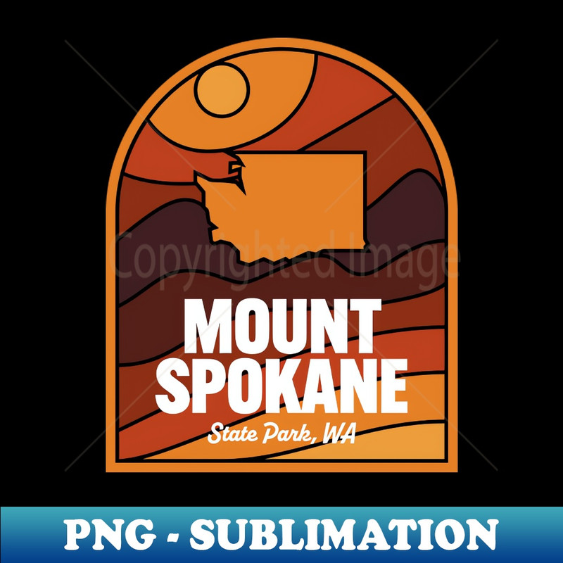 Mount Spokane State Park Washington - Exclusive PNG Sublimation Download