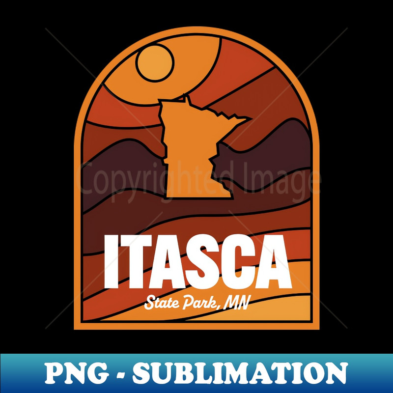 Itasca State Park Minnesota - Signature Sublimation PNG File