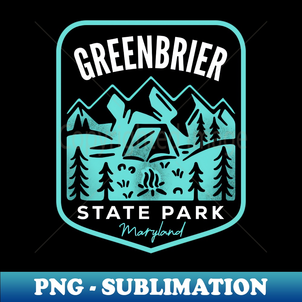 Greenbrier State Park Maryland - Vintage Sublimation PNG Download
