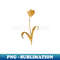 Vintage Gilded Didier's Tulip Botanical Gold Leaf - High-Resolution PNG Sublimation File