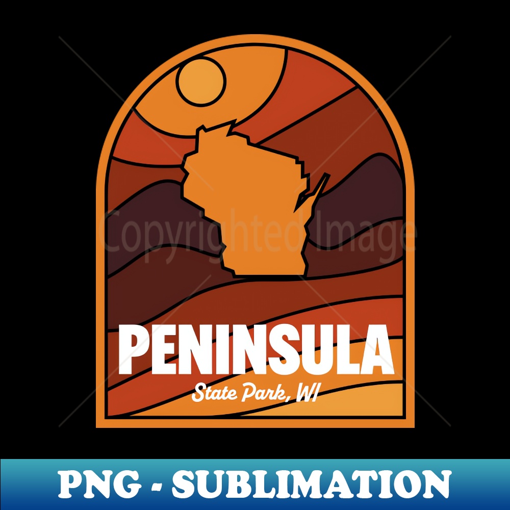 Peninsula State Park Wisconsin - Stylish Sublimation Digital Download