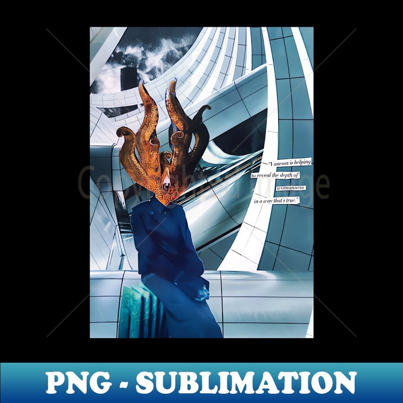 Alien Woman Collage - Exclusive PNG Sublimation Download