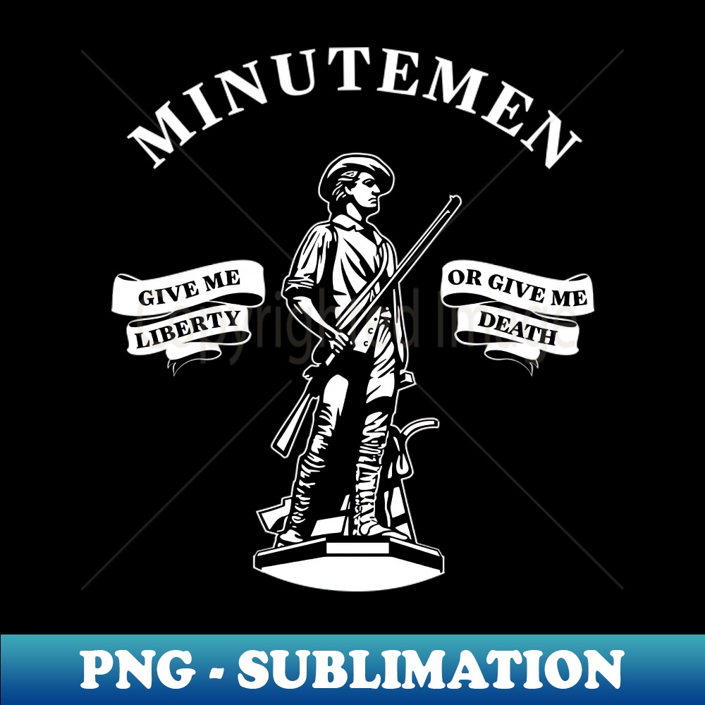 Minutemen 4th of July 1776 USA America - Unique Sublimation PNG Download