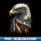Patriotic Bald Eagle 4Th Of July Men Usa American Flag - PNG Transparent Sublimation File