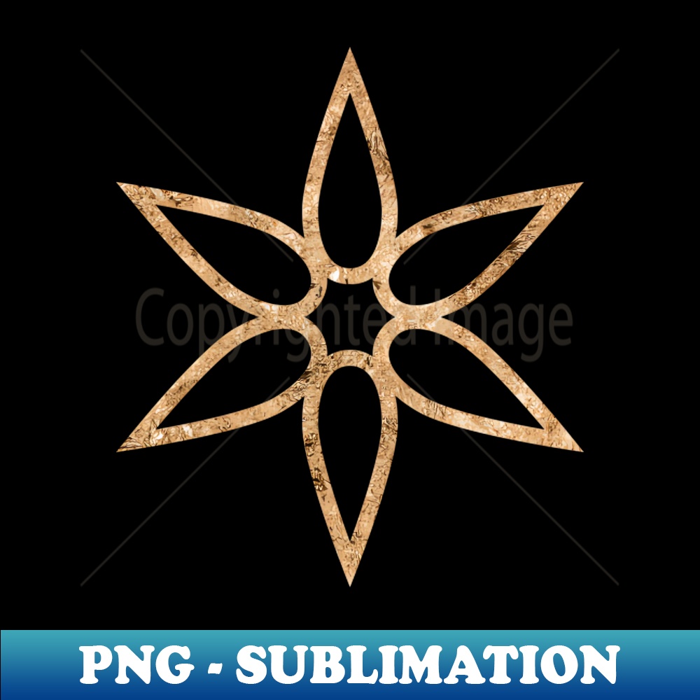 Gold Geometric Glyph Mandala Sigil Rune Sign Seal - - Stylish Sublimation Digital Download