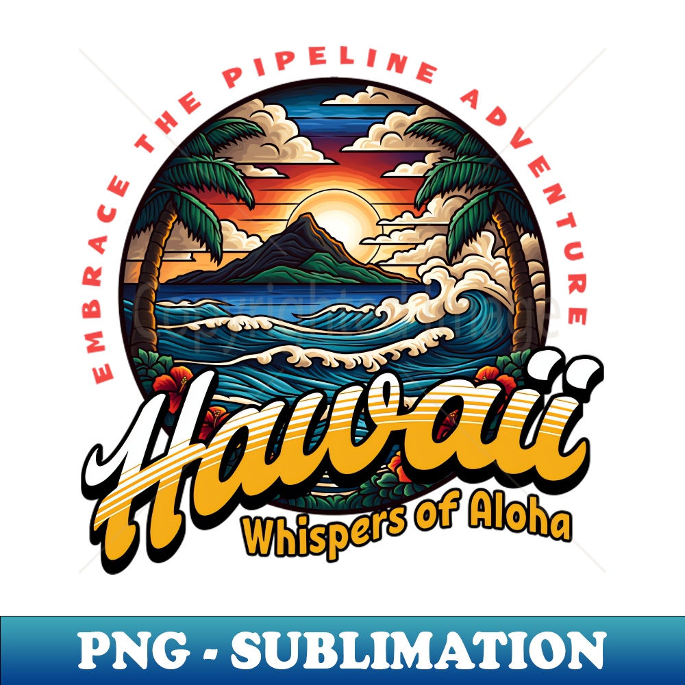 Pipeline Hawaii surf - Elegant Sublimation PNG Download