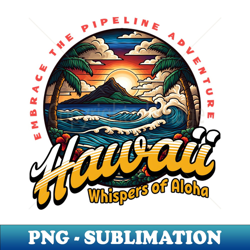 Pipeline Hawaii surf - Elegant Sublimation PNG Download