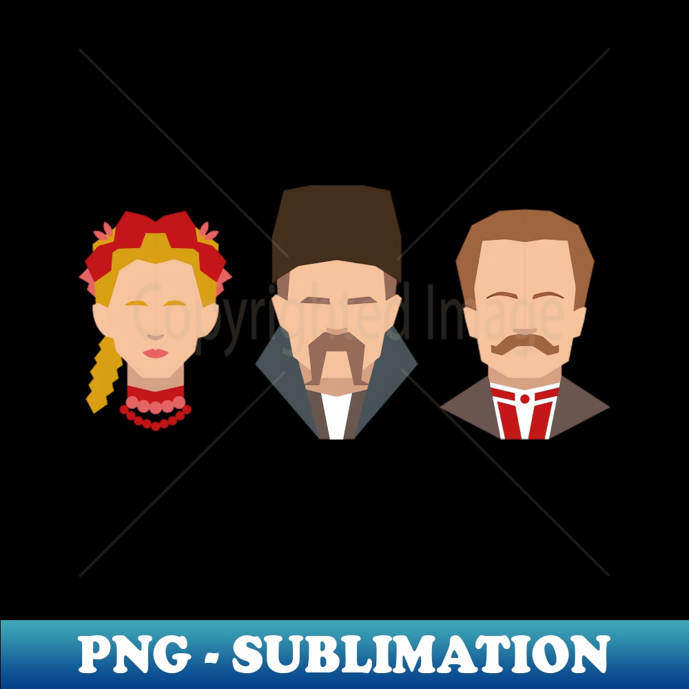 Ukrainian Poets - Vintage Sublimation PNG Download