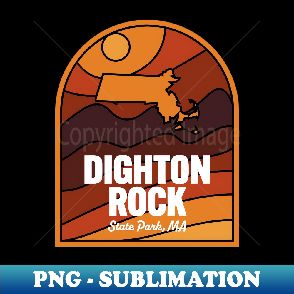 Dighton Rock State Park Massachusetts - Sublimation-Ready PNG File