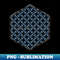 Geometric Heavy Four Leaf on Isometric Grid Pattern in Blue n.269 - Digital Sublimation Download File