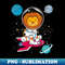 African Animal Astronaut Space Astronomy Lover Lion - Modern Sublimation PNG File