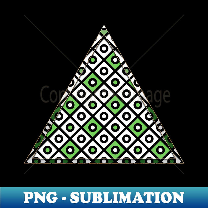 Geometric Heavy Diagonal Grid with Circle Pattern in Green n.104 - Unique Sublimation PNG Download