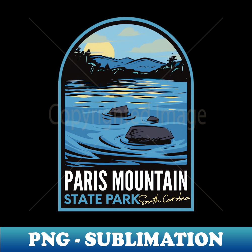 Paris Mountain State Park SC - Stylish Sublimation Digital Download