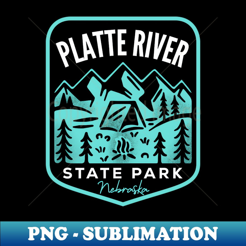 Platte River State Park Nebraska - Instant Sublimation Digital Download