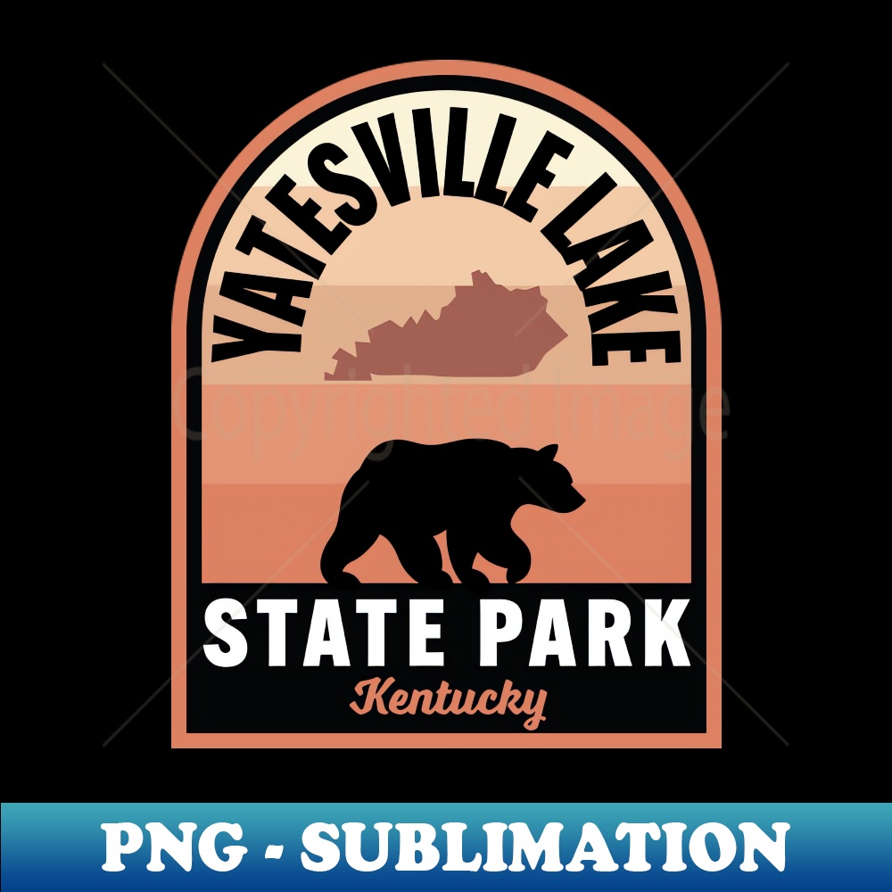 Yatesville Lake State Park KY Bear 1 - Elegant Sublimation PNG Download