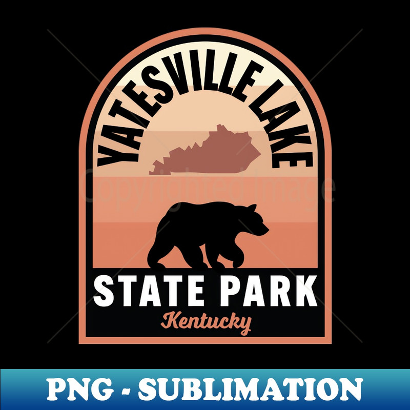 Yatesville Lake State Park KY Bear 1 - Elegant Sublimation PNG Download