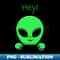 alien peek - PNG Transparent Sublimation Design