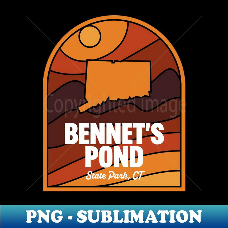 Bennet's Pond State Park Connecticut - Modern Sublimation PNG File