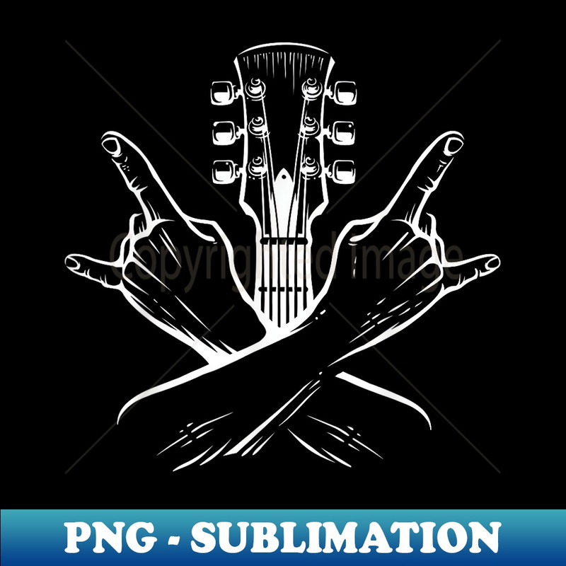 Electric Guitar Guitarist Blues Guitar Rock Music - Retro PNG Sublimation Digital Download