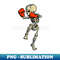 Skeleton Muay Thai Halloween Kickboxing MMA Fighter Costume - Premium PNG Sublimation File