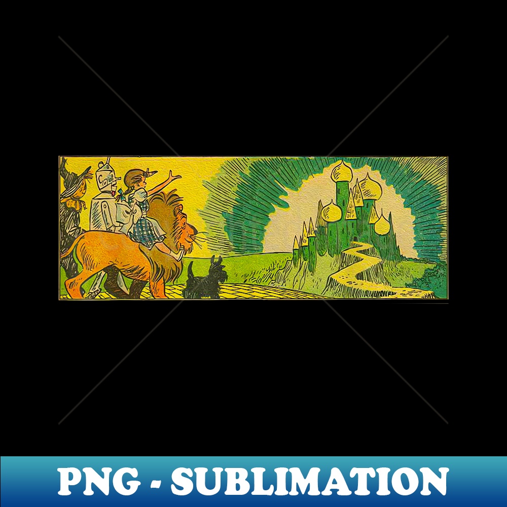 Tin Man Scarecrow Cowardly Lion Dorothy Toto Wizard of OZ - PNG Transparent Digital Download File for Sublimation