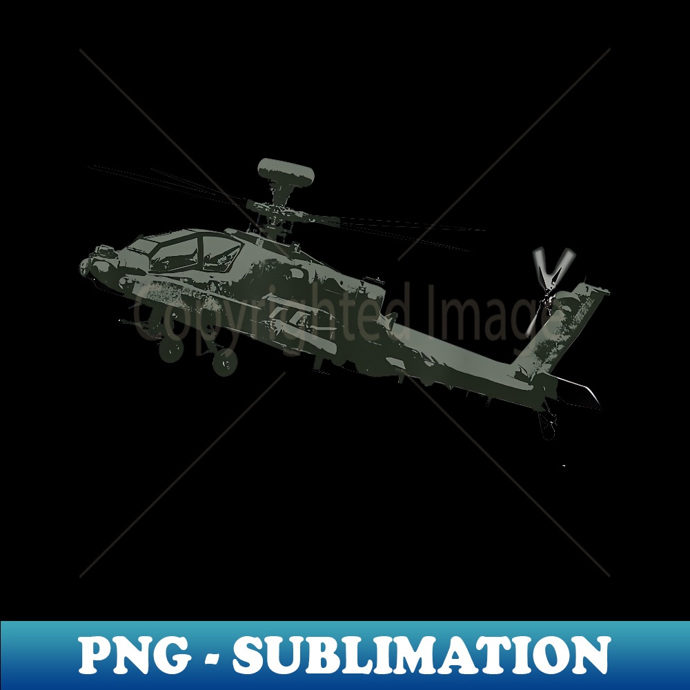 AH-64 APACHE LONGBOW HELICOPTER T SHIRT - Aesthetic Sublimation Digital File