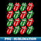 Rolling Stones Holiday Tongue Repeat Logo - Premium Sublimation Digital Download