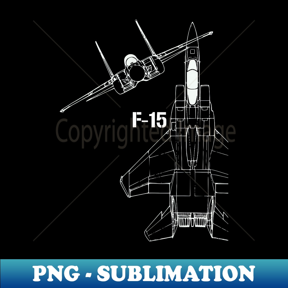 F-15 Eagle Jet Military Stealth Fighter Jet - PNG Transparent Sublimation File