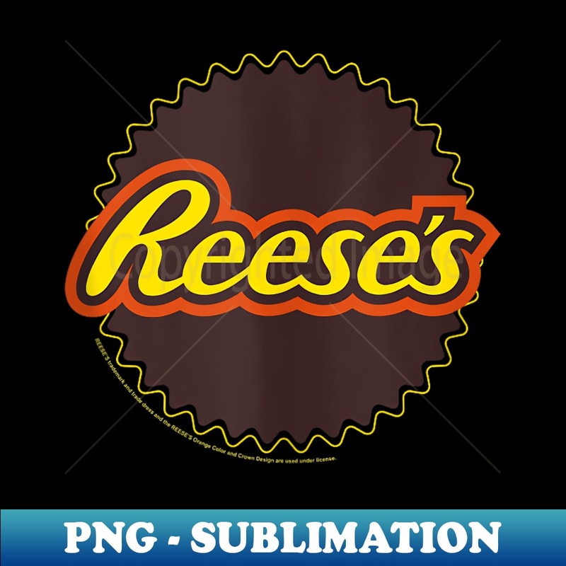 Reese's Peanut Butter Cup Outline Highlight Logo - Creative Sublimation PNG Download