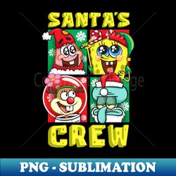 mademark x spongebob squarepants - christmas santa's crew patrick spongebob sandy squidward fun