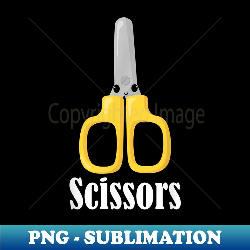 Rock Paper Scissors Group Halloween Costume Scissors - Special Edition Sublimation PNG File