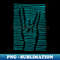 Rock On Turquoise Rock And Roll Hand For Music Lover - Creative Sublimation PNG Download