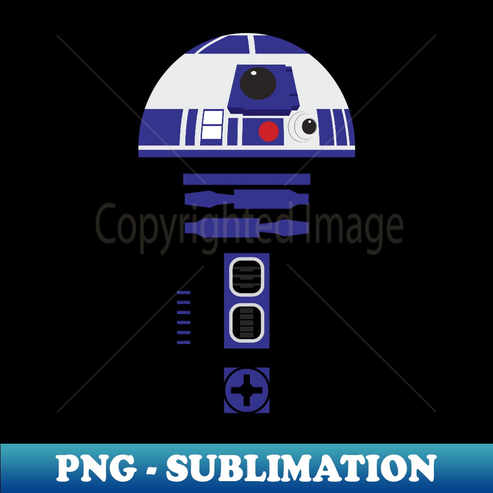 Star Wars Halloween Simple R2-D2 Costume - Special Edition Sublimation PNG File