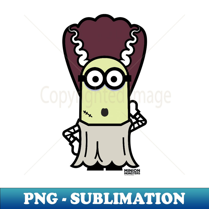 Despicable Me Monster Halloween Bride - PNG Sublimation Digital Download