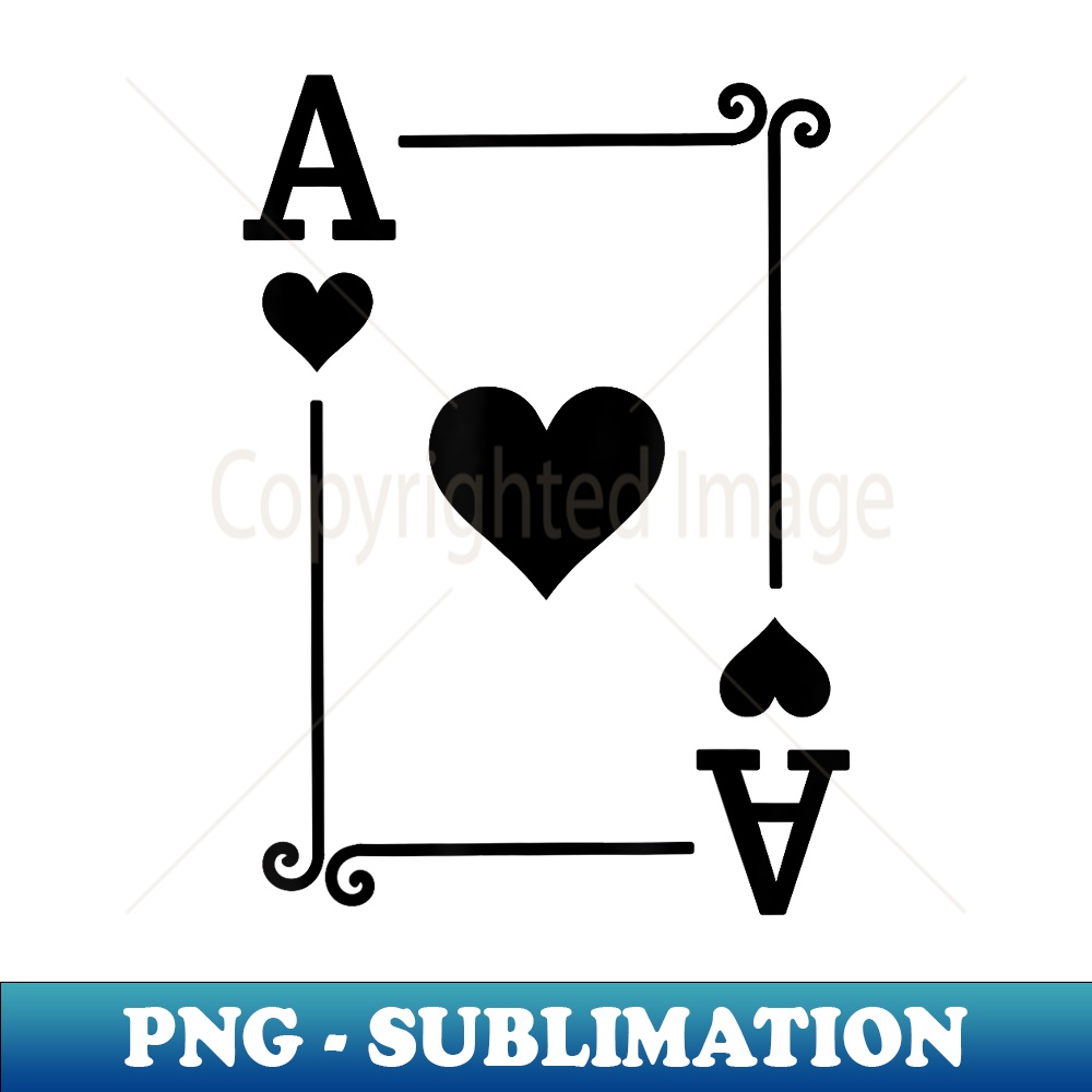 Playing Cards Costume - Ace Hearts Card - Ace Card - Aesthetic Sublimation Digital File