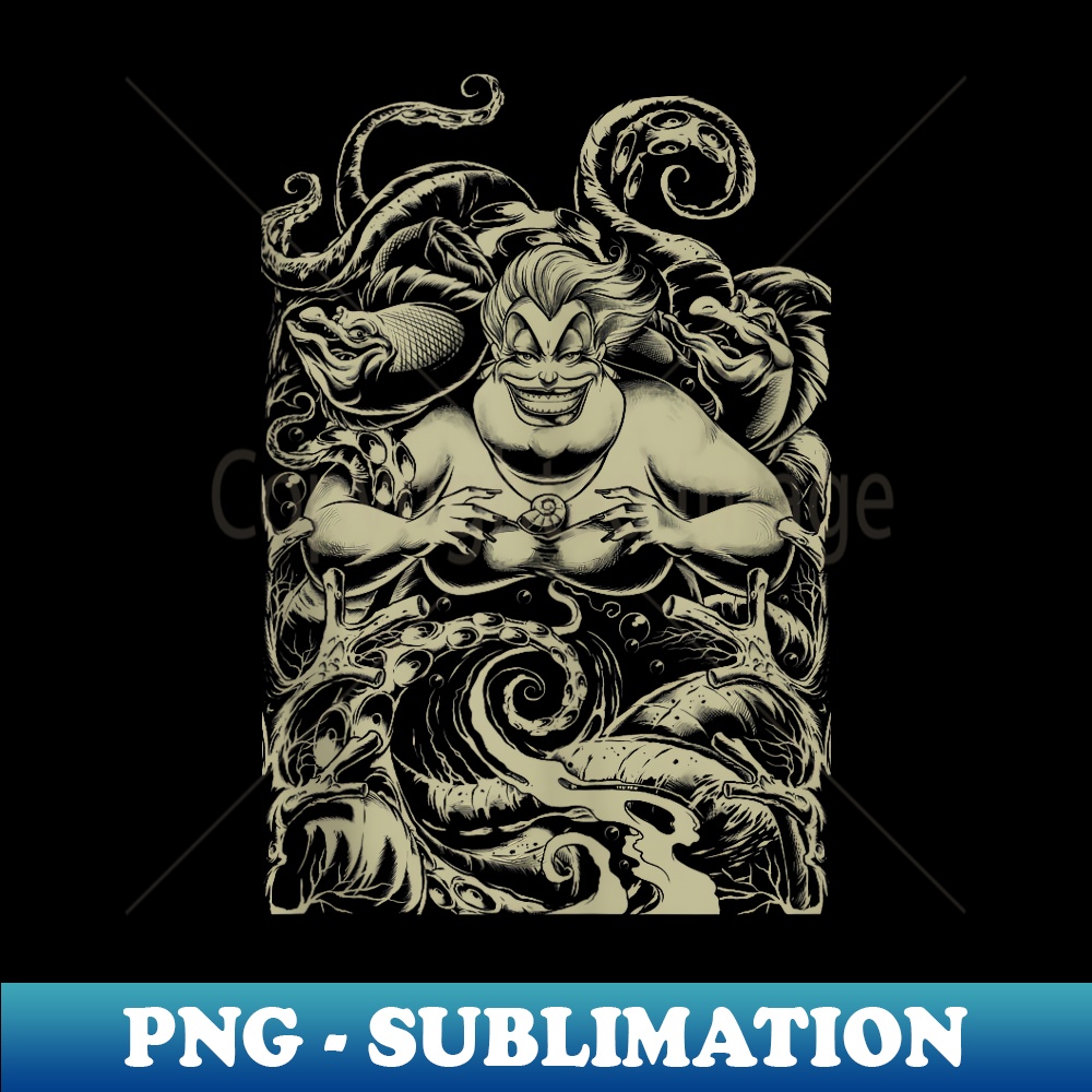 Disney The Little Mermaid Ursula Tangled Tentacles - Premium Sublimation Digital Download