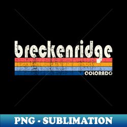 vintage 70s 80s style breckenridge, co - artistic sublimation digital file