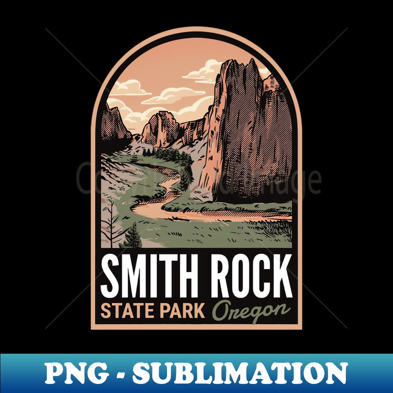 Smith Rock State Park OR - Signature Sublimation PNG File