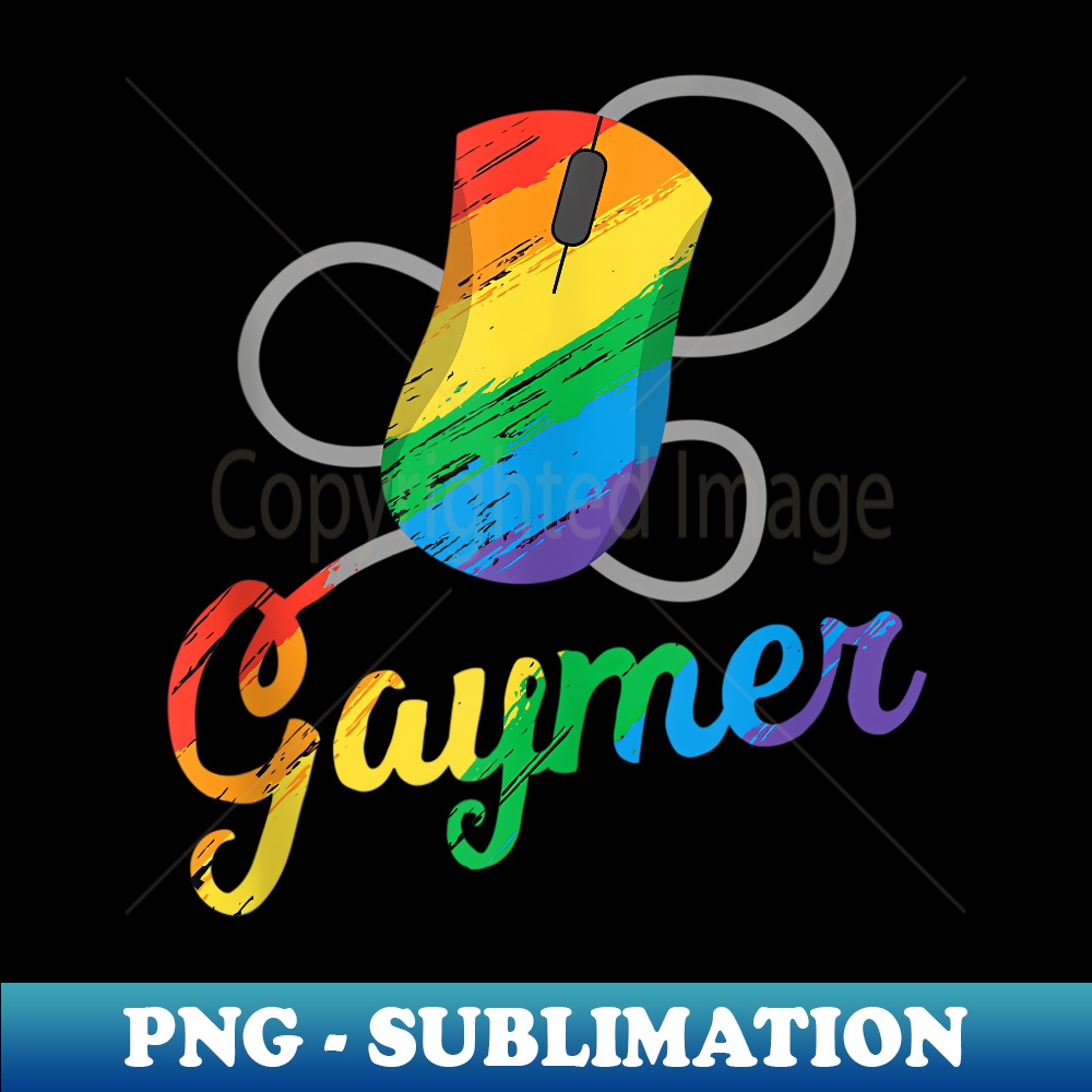 Gay Computer Gaymer Geek Pride LGBT Gaming Gamer - Unique Sublimation PNG Download
