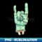 Rock n Roll zombie hand sign of the horns - Modern Sublimation PNG File