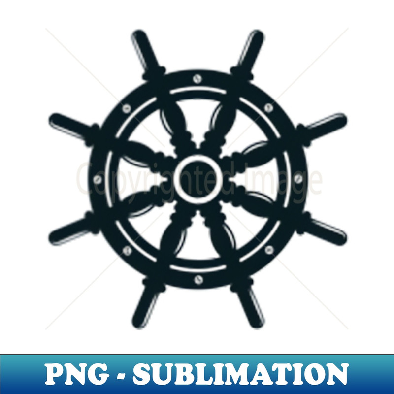 Ship Boat Wheel Nautical Pocket Print - Aesthetic Sublimation Digital File