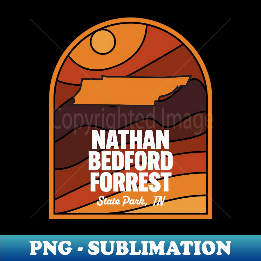 Nathan Bedford Forrest State Park Tennessee - Modern Sublimation PNG File
