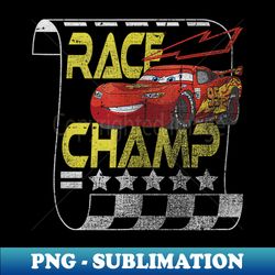 disney pixar cars race champ lightning mcqueen vintage - artistic sublimation digital file