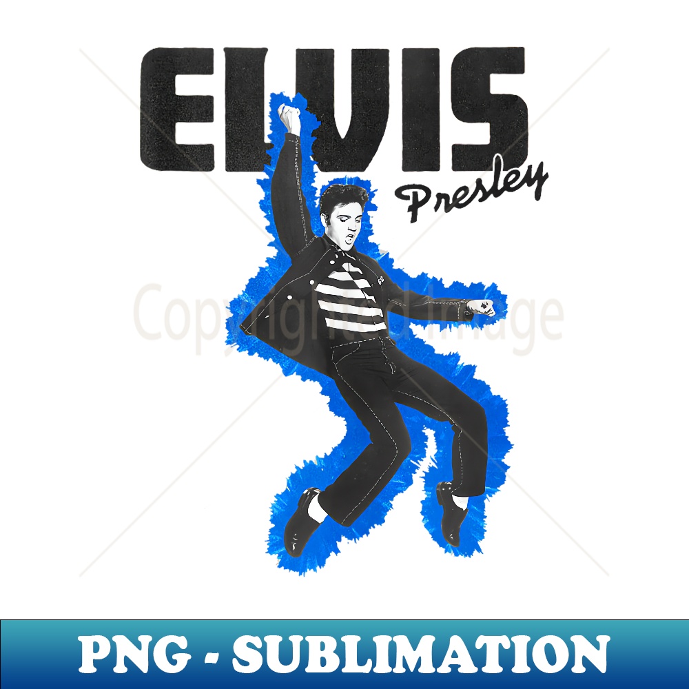 Elvis Presley Official Jailhouse Rock - PNG Transparent Digital Download File for Sublimation