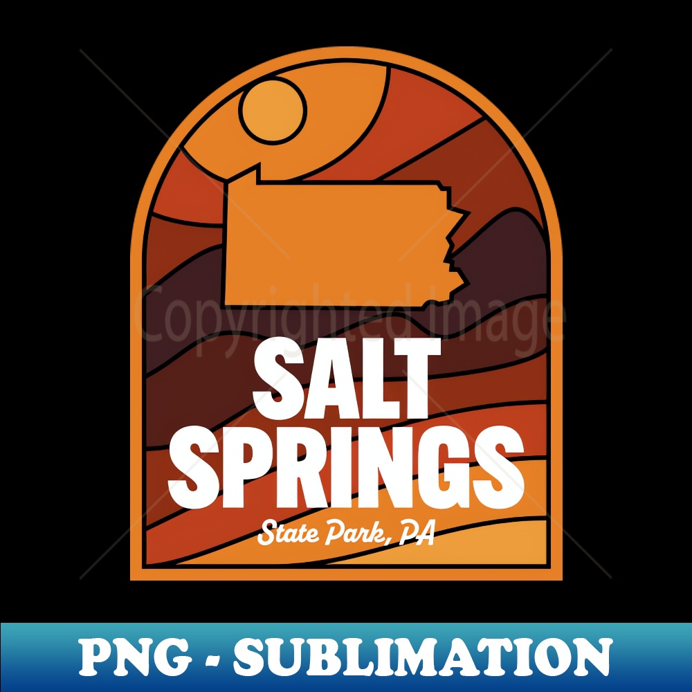 Salt Springs State Park Pennsylvania - Sublimation-Ready PNG File
