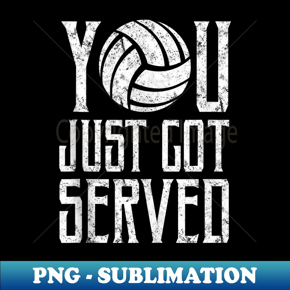 You Just Got Served Funny Volleyball - Professional Sublimation Digital Download