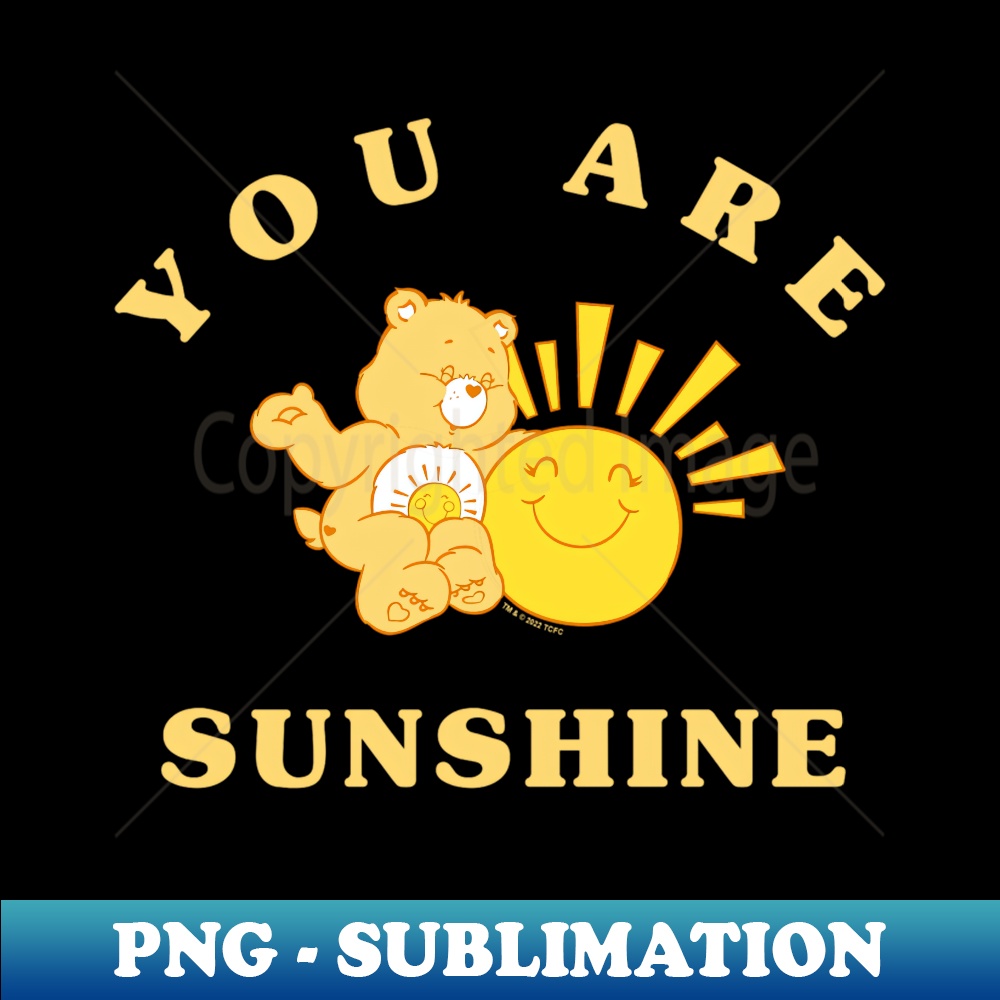 Care Bears Funshine Bear You Are Sunshine Vintage Sunny Icon - Stylish Sublimation Digital Download