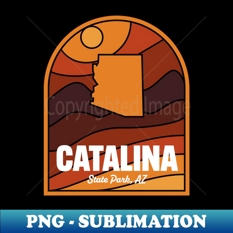 Catalina State Park Arizona - Vintage Sublimation PNG Download